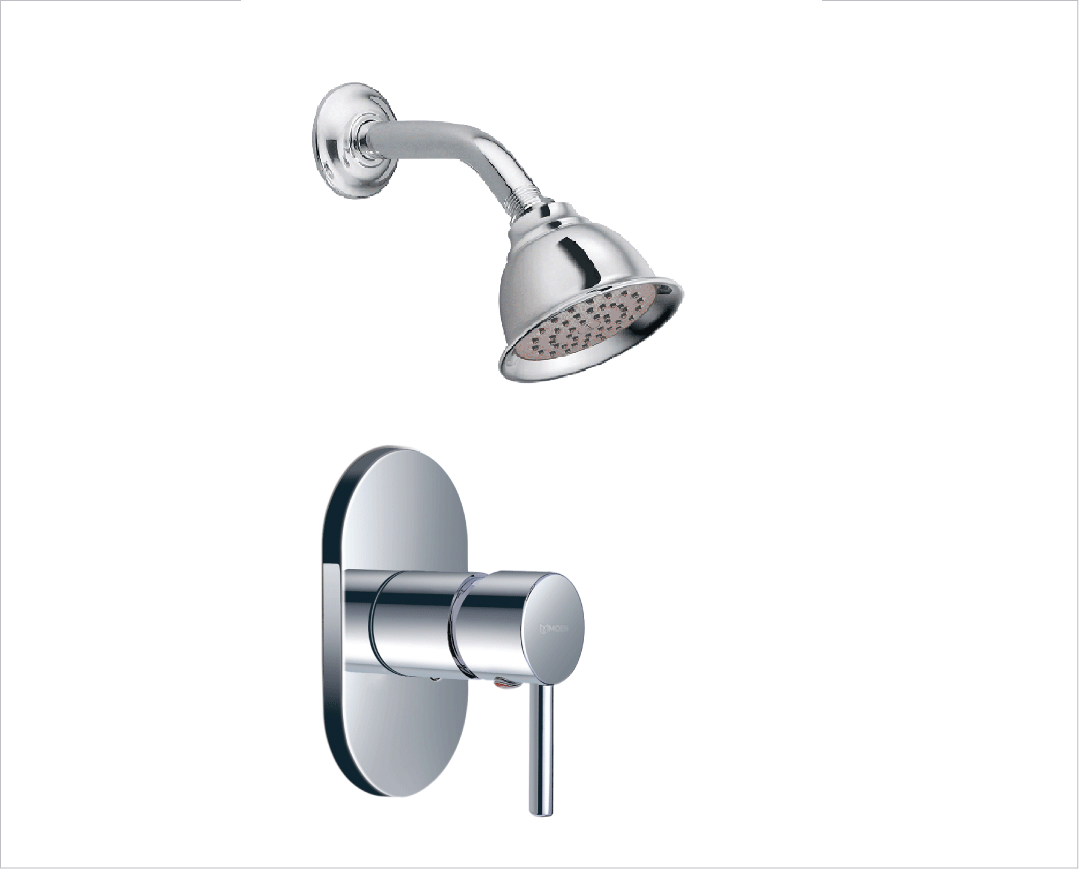 Bộ vòi âm tường MOEN T2085 (T2084)*