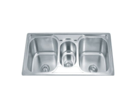 Bồn Rửa Chén Inox 3 Ngăn ATMOR AT-618