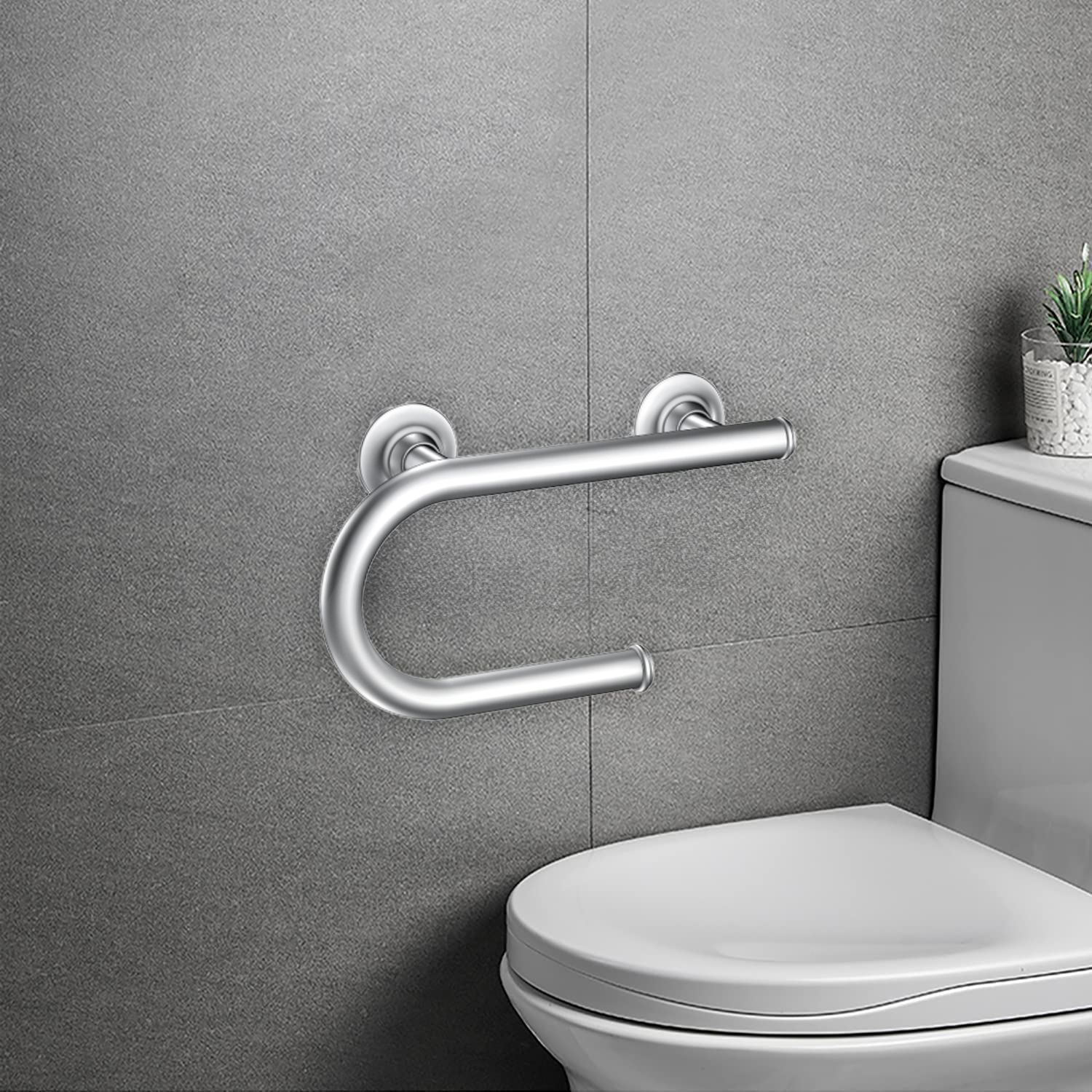 Tay vịn nhà vệ sinh cho người già có trục giấy inox MOEN LR2352DCH