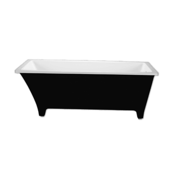 Bồn tắm nằm màu đen nhập khẩu chữ nhật MANHATTAN MO-6658