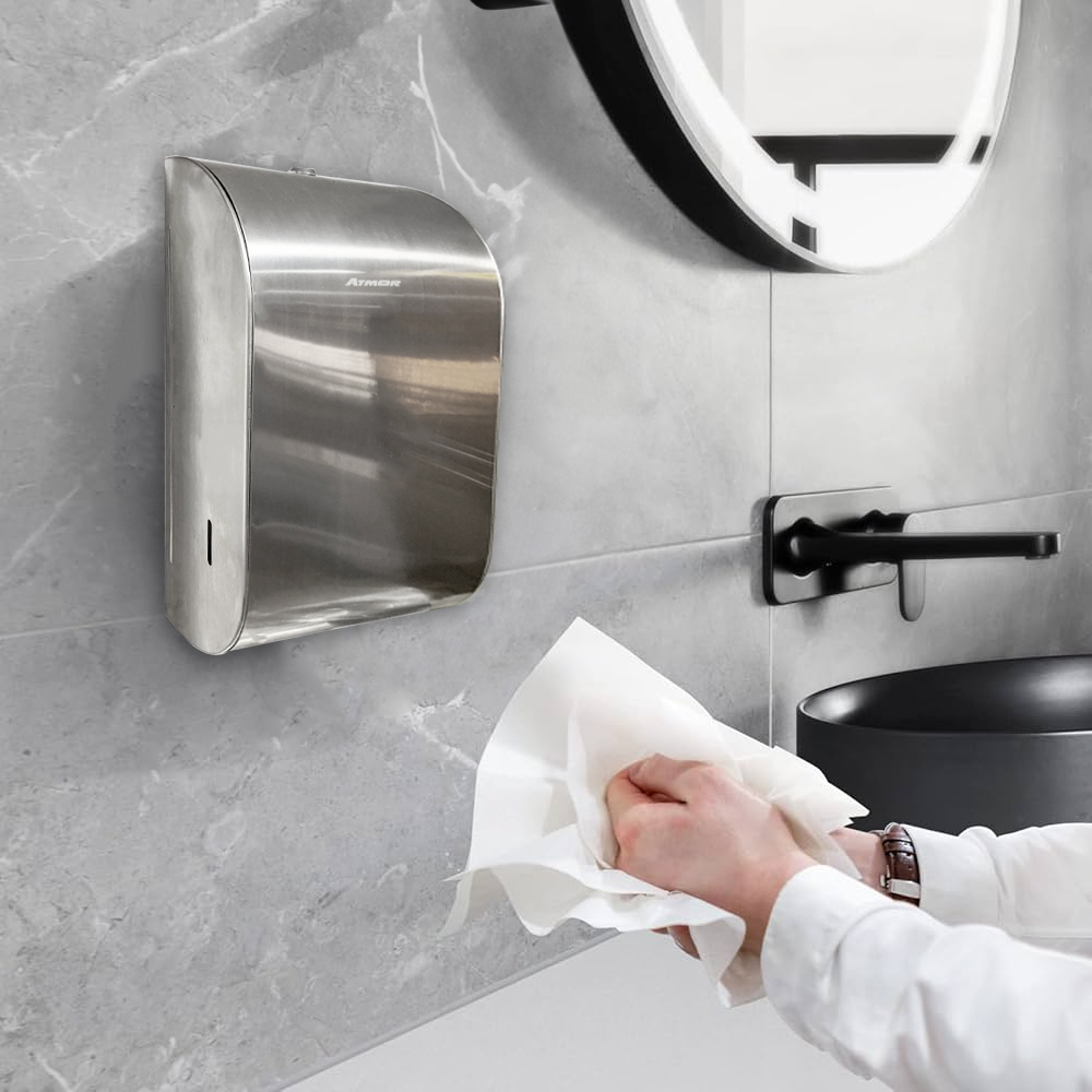 Hộp đựng giấy vệ sinh inox cao cấp ATMOR TD-8324
