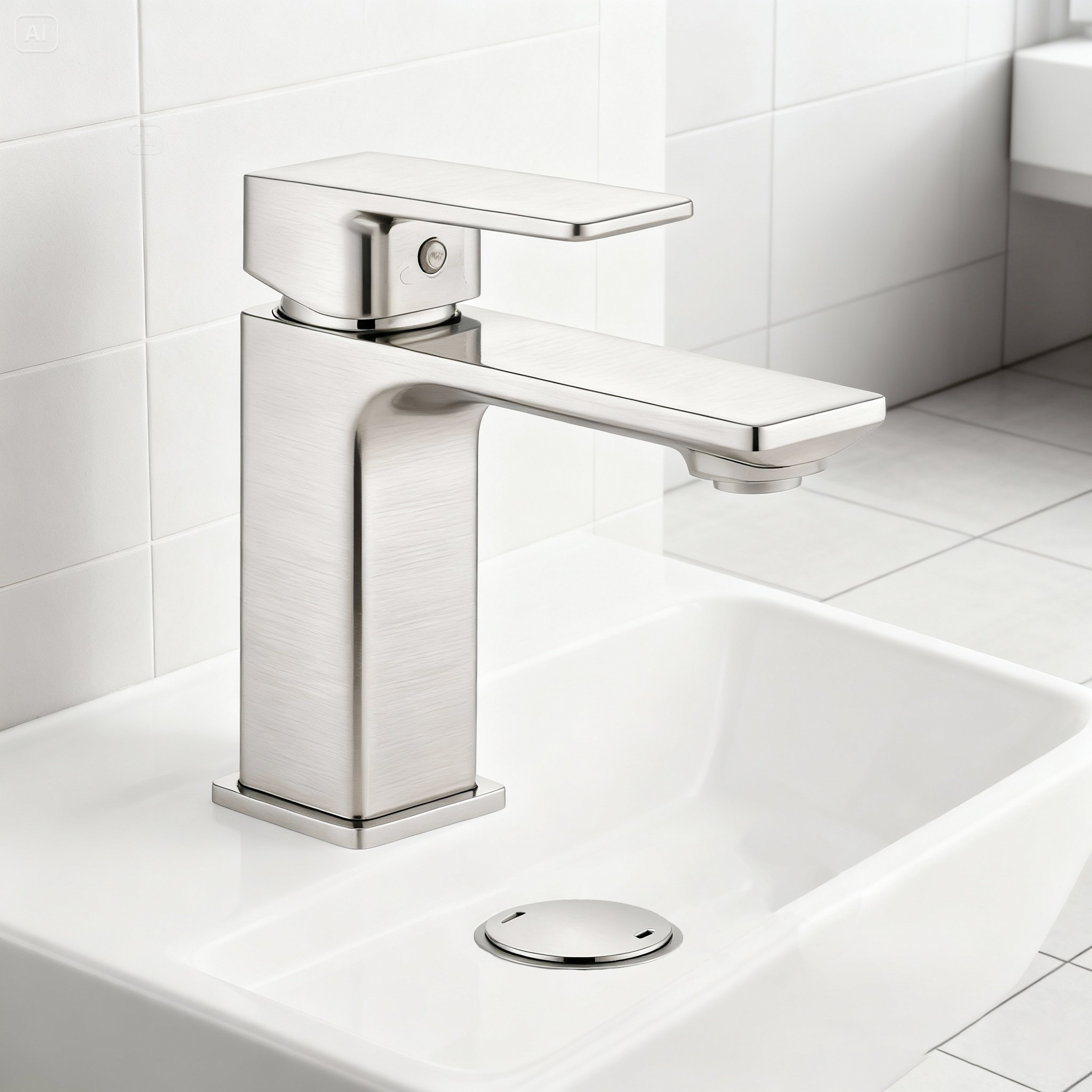 Vòi lavabo thấp nóng lạnh, dòng Equinox Riobel EQS01BN