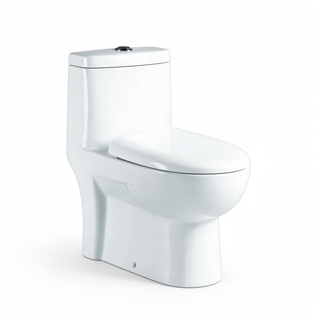 Bồn Cầu 1 khối ATMOR AT-541 nắp êm, xả nhấn
