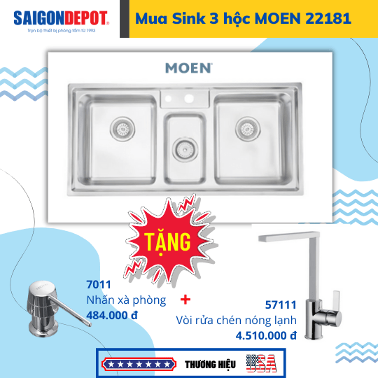 Bồn rửa chén 3 ngăn
