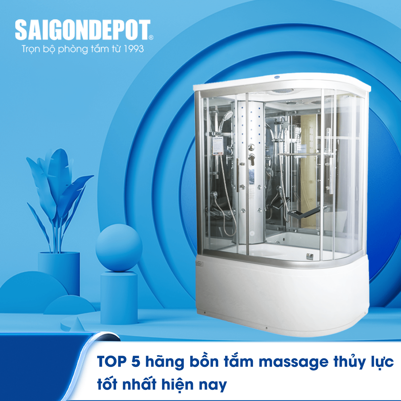 TOP 5 hãng bồn tắm massage thủy lực tốt nhất hiện nay