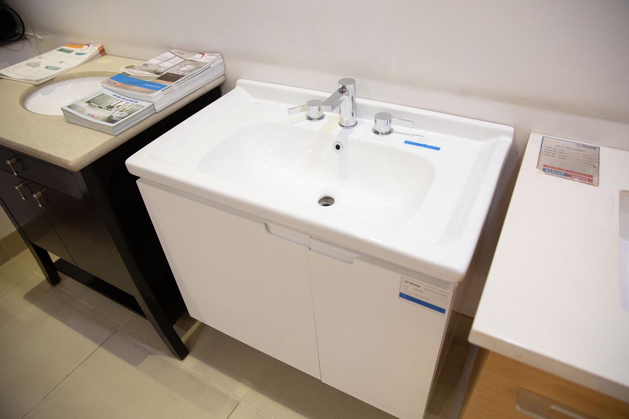 Bộ Tủ Gỗ Lavabo Chicago MOEN TG BC0804-801