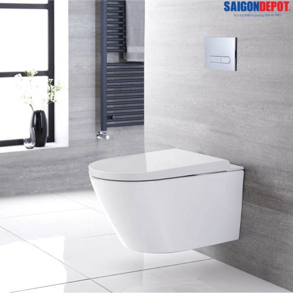 Cách lắp bồn cầu âm tường - tiết kiệm không gian phòng tắm